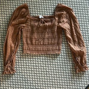American eagle long sleeve puff top
